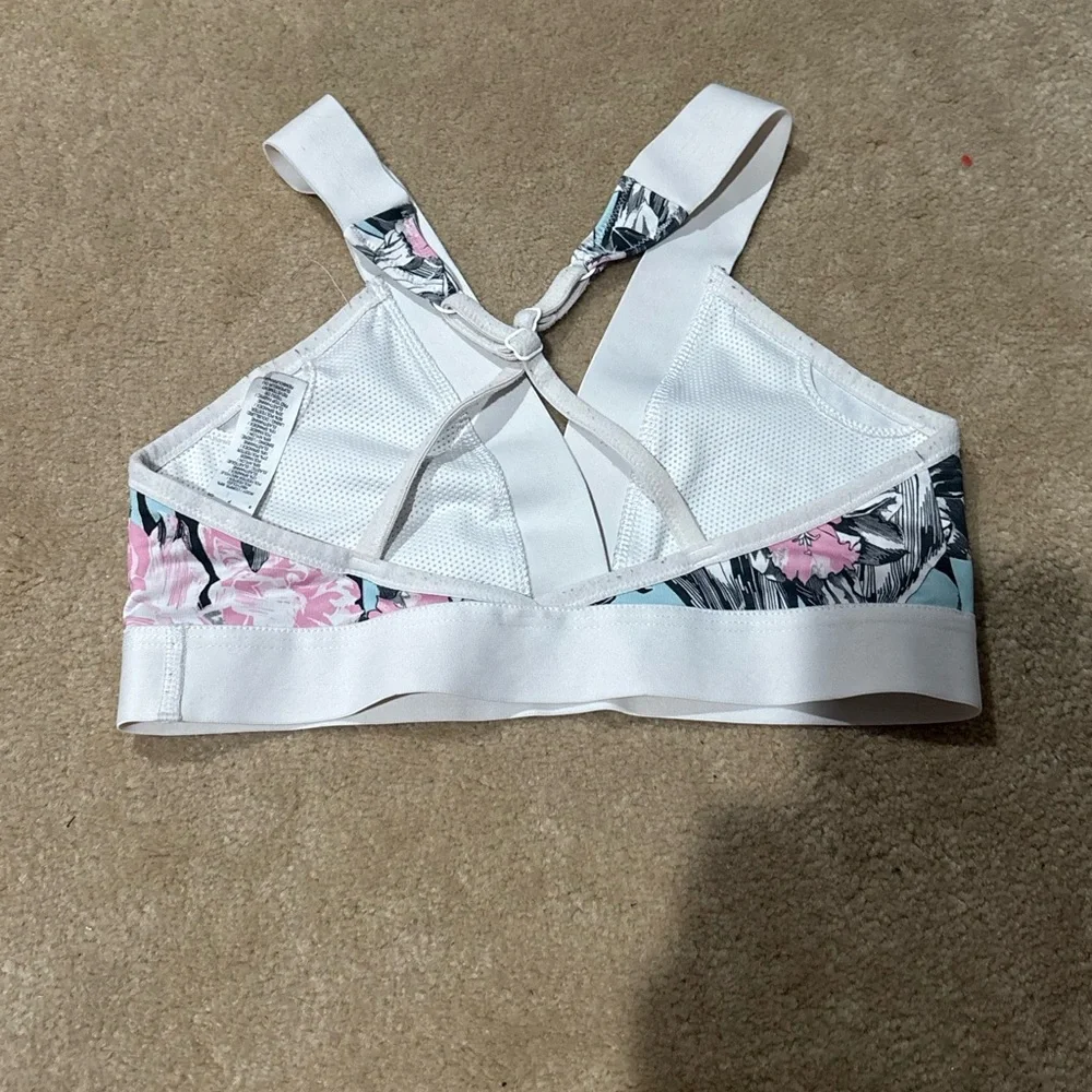 Nike Women's Indy Light Hyper Sports Bra - Black, White, Blue, Pink - Picture 3 of 4